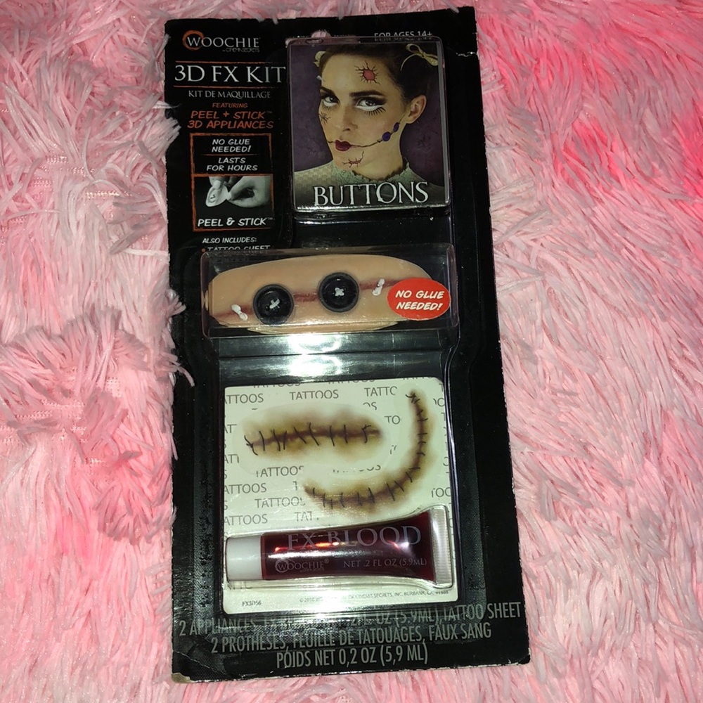 Woochie 3D FX Kit Blood and Buttons Costume Special Effects Makeup Cosplay New
